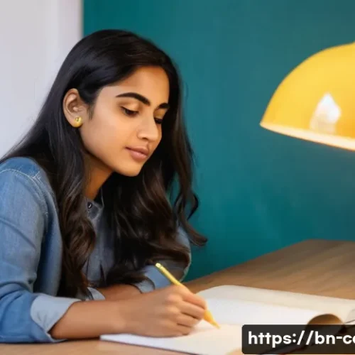 Home 9 틱톡 트렌드 따라잡기 - **Prompt:** A young Bengali woman, in her early twenties, is sitting comfortably at a brightly lit d...